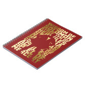 Carnet SHAZAM ! | Capacités Golden Typography Graphic (Côté gauche)