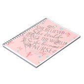 Carnet She Believed She Could -- RN Pastel Notebook (Côté gauche)