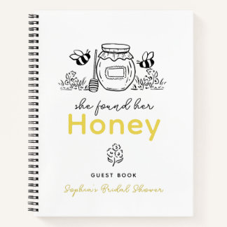 Carnet She found her Honey Hand-drawn Bridal Shower