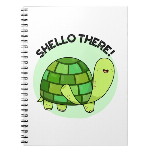 Carnet Shello là tortue drôle Pun (Devant)