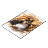 Carnet Sheltie Shetland Sheepdog Art Peinture (Côté gauche)