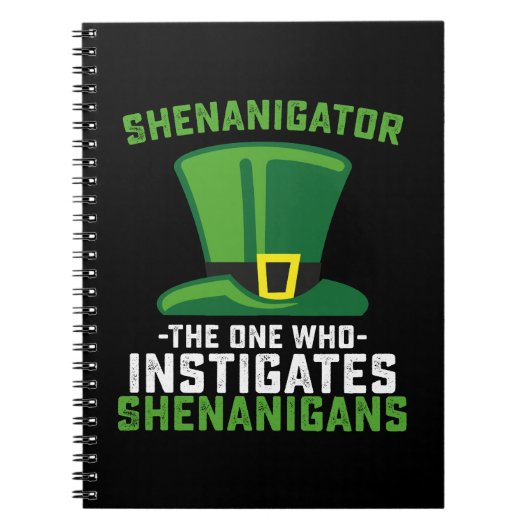 Carnet Shenanigator Celui Qui Provoque Des Shenanigans (Devant)