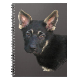 Carnet Shepard Puppy-Pastels allemands