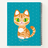 Carnet Sherbet le chat Tabby Orange (Dos)