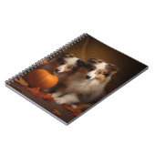 Carnet Shetland Sheepdog Chiot Chiot Automne Citrouille d (Côté gauche)