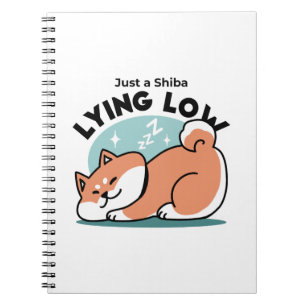 Carnet Shiba Inu Art : Juste un Shiba Lying Low