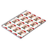 Carnet Shiba Inu Chien race Étoiles de Noël (Côté gauche)