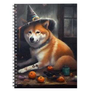 Carnet Shiba Inu Citrouilles Halloween effrayant