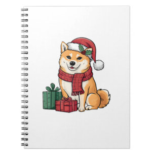 Carnet Shiba Inu Joyeux Chiens de Noël Noël Noël