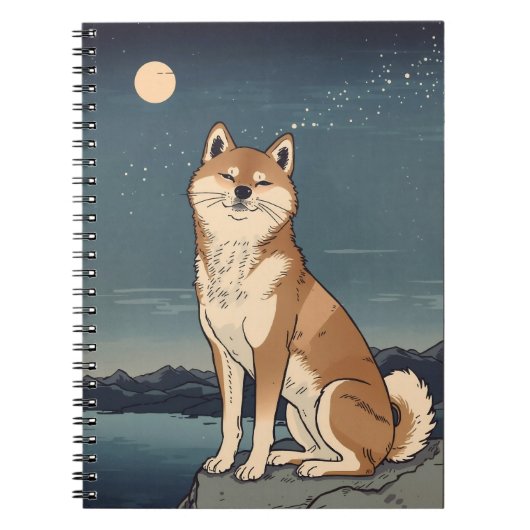 Carnet Shiba Inu Moonlight Notebook (Devant)
