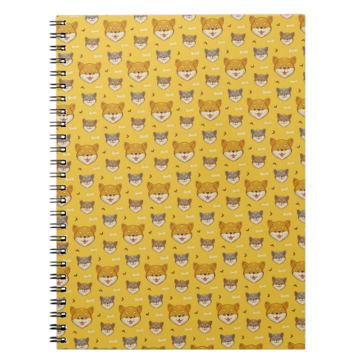 Carnet Shiba Inu Motif (Devant)