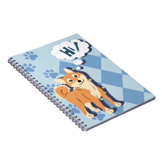 Carnet Shiba réfléchi Inu (Côté Droit)