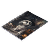 Carnet Shih Tzu Citrouilles Halloween effrayant (Côté gauche)
