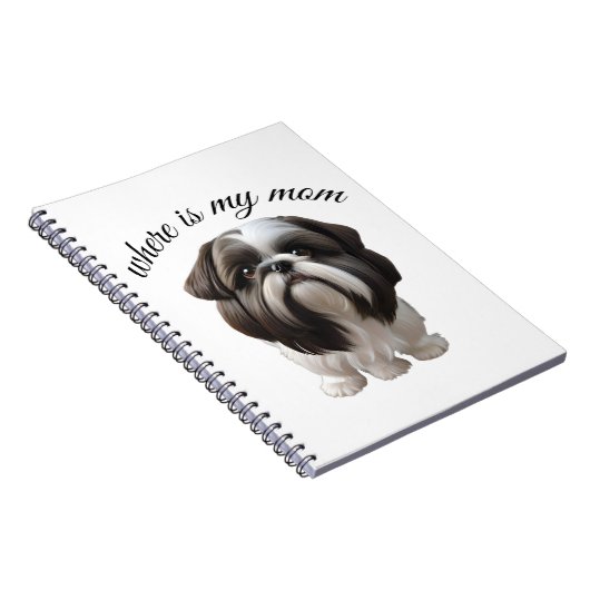 Carnet Shih Tzu - Où Est Ma Mère (Côté Droit)