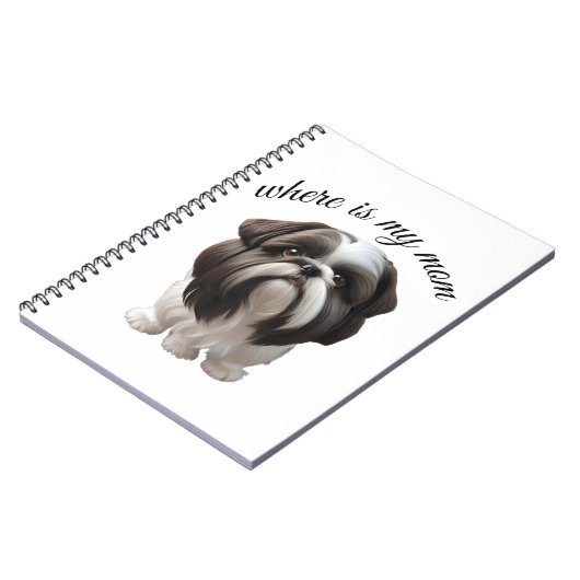 Carnet Shih Tzu - Où Est Ma Mère (Côté gauche)