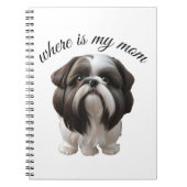 Carnet Shih Tzu - Où Est Ma Mère (Devant)