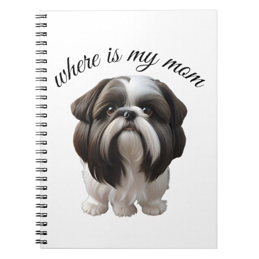 Carnet Shih Tzu - Où Est Ma Mère (Devant)