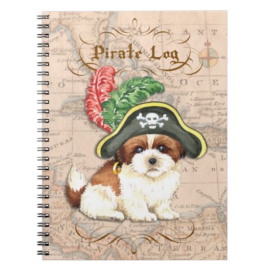 Carnet Shih Tzu Pirate (Devant)