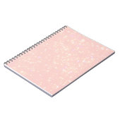 Carnet Shimmer rose vif - Ajouter du texte, Monogramme co (Côté gauche)