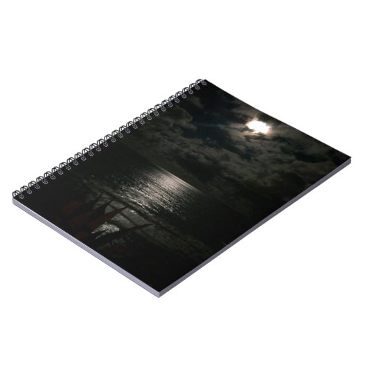 Carnet Shimmering Moon Light Reflecting On The Ocean (Côté gauche)