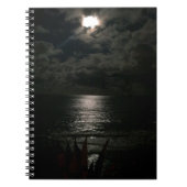 Carnet Shimmering Moon Light Reflecting On The Ocean (Devant)