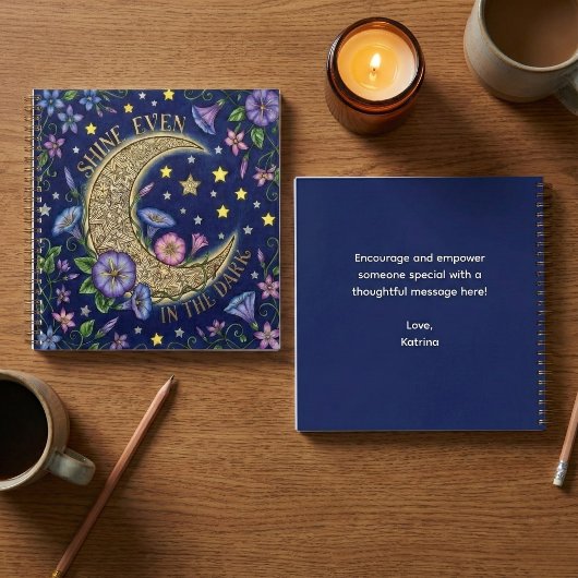 Carnet Shine Even In The Dark Spiral Notebook