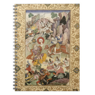 Carnet Shiva tuant le démon Andhaka, c.1585-90