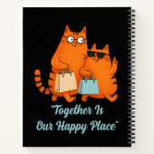 Carnet Shopping Day Cat Love Spiral Notebook (Dos)