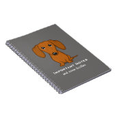 Carnet Short Haired Dachshund | Chien de dessin mignon Do (Côté Droit)