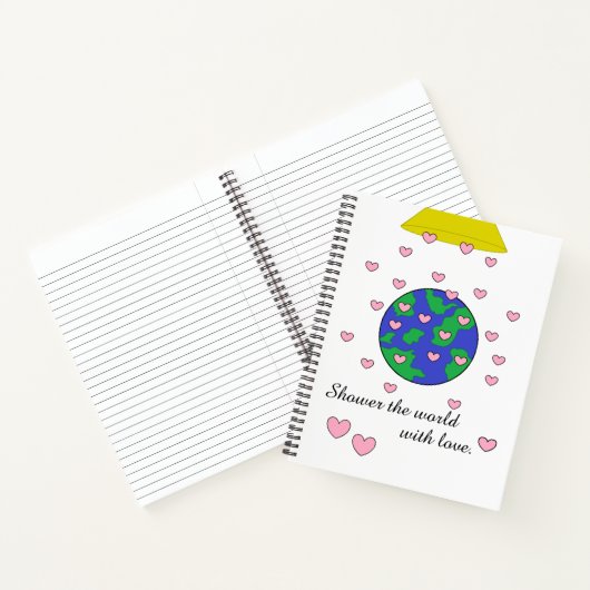 Carnet Showering the World : 8,5" par 11" (Intérieur)
