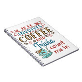Carnet Si ça implique du café et des essais, comptez-moi (Côté Droit)