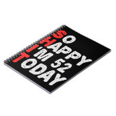 Carnet Si heureux que j'ai 52e aujourd'hui drôle Idée cad (Côté gauche)