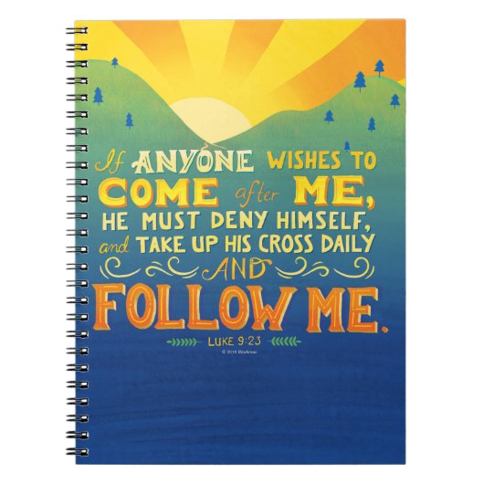 Carnet Si n'importe qui souhaite venir après moi (Devant)