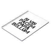 Carnet Si Vis Pacem Para Bellum (Côté gauche)