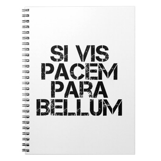 Carnet Si Vis Pacem Para Bellum (Devant)