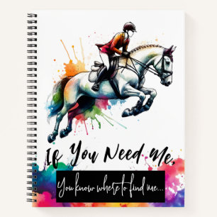 Carnet Si Vous Avez Besoin De Moi Aquarelle Cheval