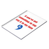 Carnet Si vous avez quelque chose à dire dites-le moi en (Côté gauche)
