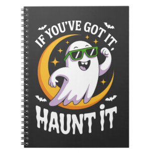Carnet Si Vous L'avez, Hanter Le Fantôme Mignon Lunettes