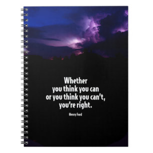 Carnet Si vous pensez vous pouvez de motivation citer