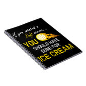 Carnet Si vous Recherchés une crème glacée molle de (Côté Droit)