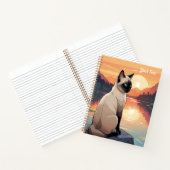 Carnet Siamese Cat by Lake (Intérieur)