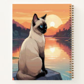 Carnet Siamese Cat by Lake (Dos)