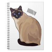 Carnet Siamese cat cartoon (Devant)