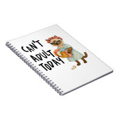 Carnet Siamese cat with text can't adult today  (Côté Droit)