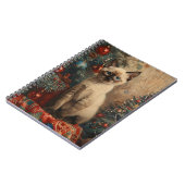 Carnet Siamese Kitten Noël Chat Vintage (Côté gauche)