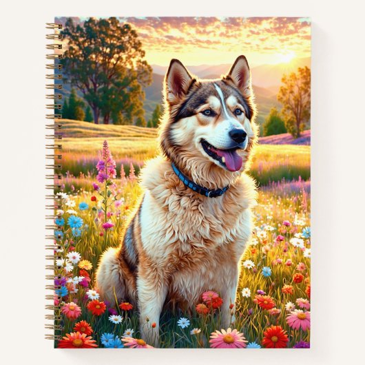 Carnet Siberian Husky Dog   (Devant)