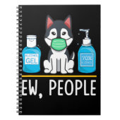 Carnet Siberian Husky Dog Face Mask And Hand Wash (Devant)