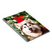 Carnet Sibérie Husky Arbre de Noël Ornements Snowman (Côté Droit)