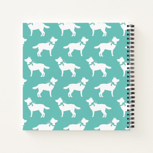 Carnet Sibérie Husky Chien Chien Chien Chiot Malamut (Dos)