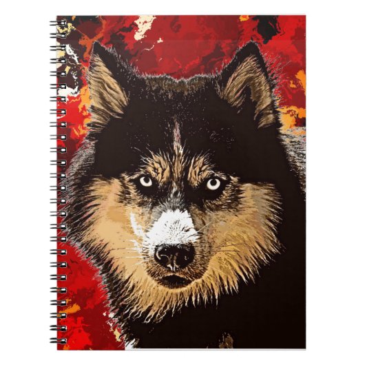 Carnet sibérien Husky (Devant)